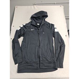 Womens Nike Therma-FIT Full Zip Hoodie Basketball Jacket Gray Large Tall